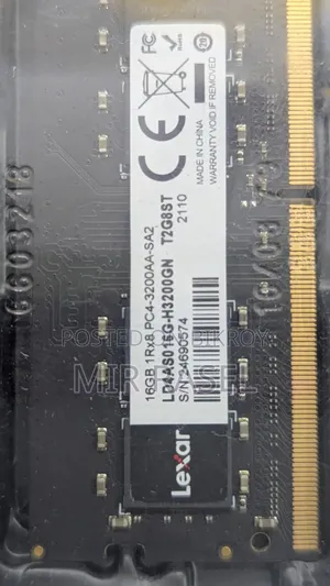 Lexar 16GB DDR4 3200 Bus Laptop RAM