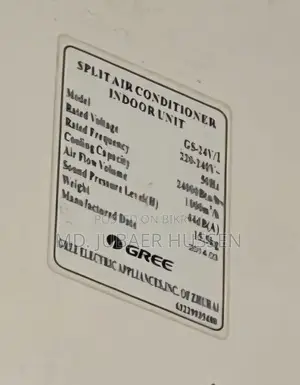 2 Ton Gree Ac (Model:- Gs-24v/I)