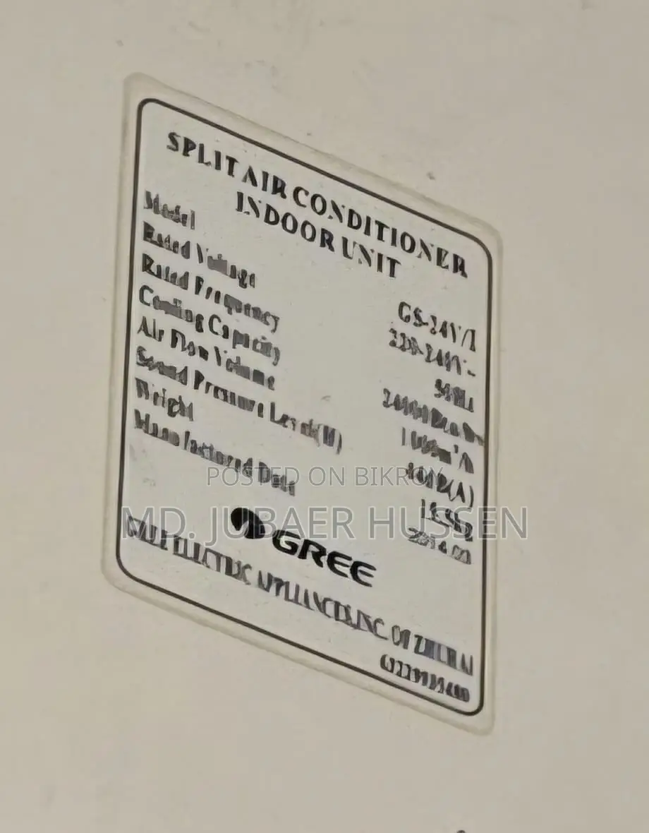 2 Ton Gree Ac (Model:- Gs-24v/I)