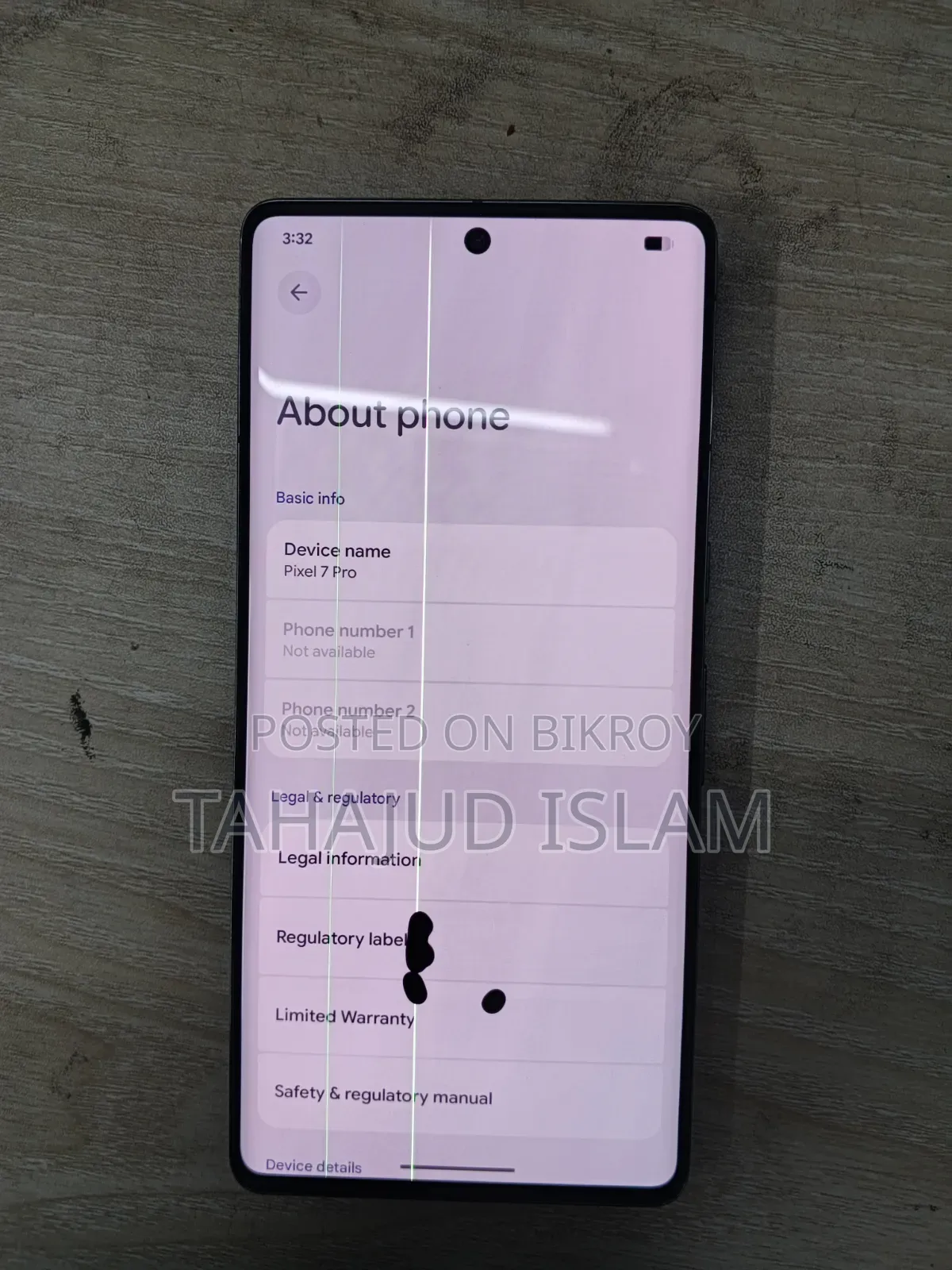 Google Pixel 7 Pro 128 GB Black