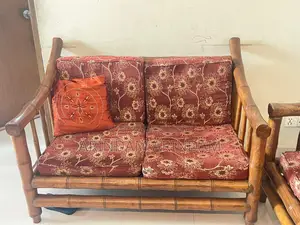 Shegun Wood Sofa (2+2+1) + Tea Table and Foam Included