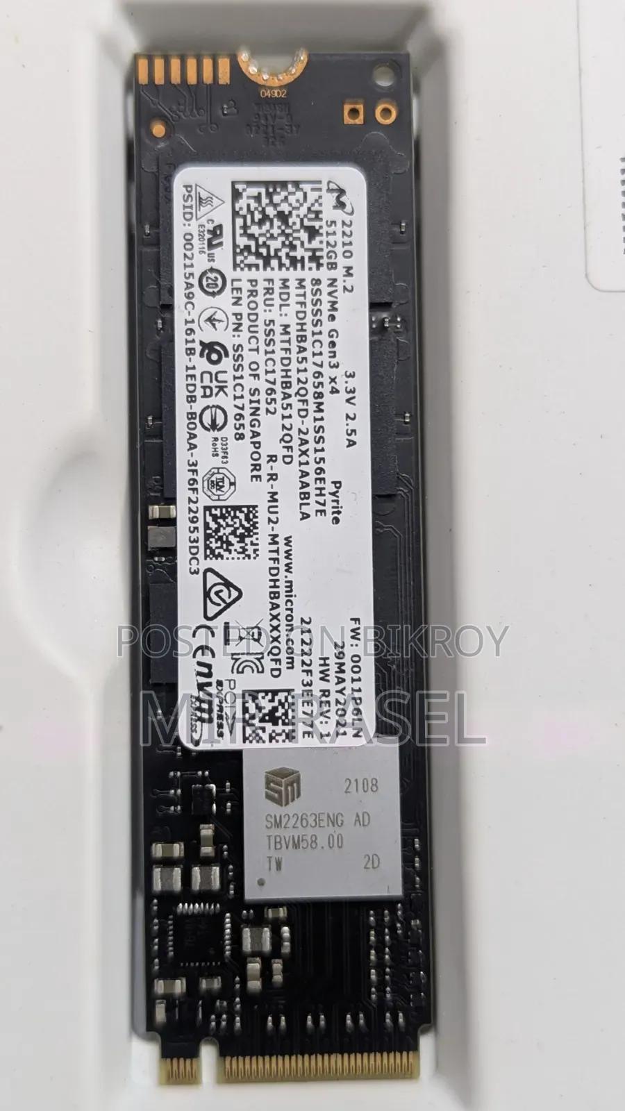 Samsung NVMe M.2 512GB SSD