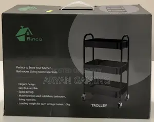 নতুন Binca ৩ লেয়ার কিচেন র‍্যাক ট্রলি র‍্যাক