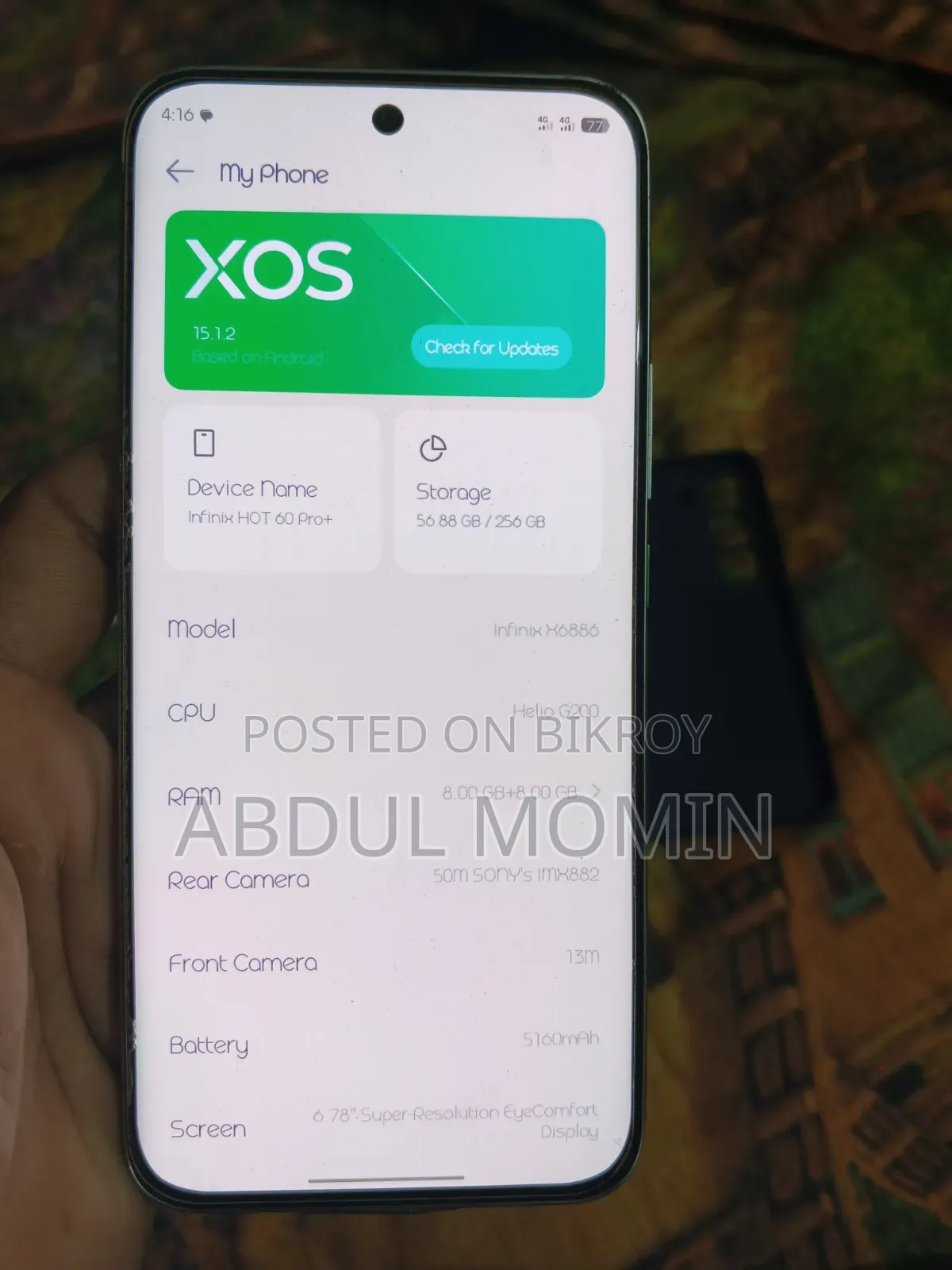 Infinix Hot 60 Pro+ 256 GB Rose Gold