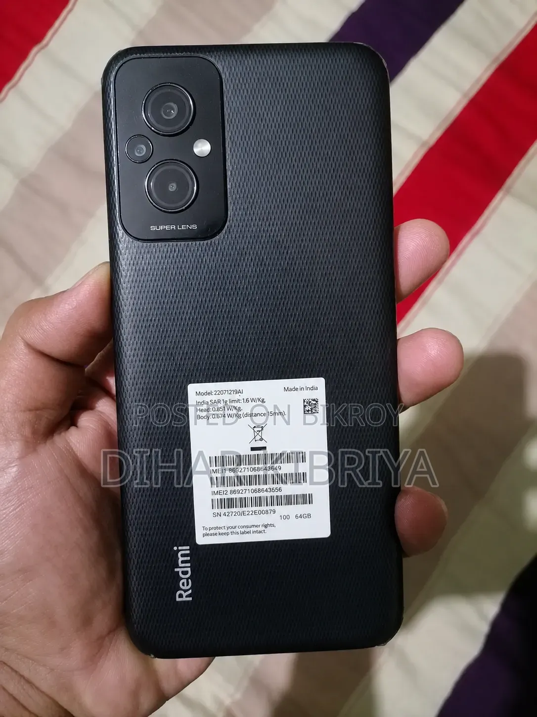 Xiaomi Redmi 11 Prime 64 GB Black