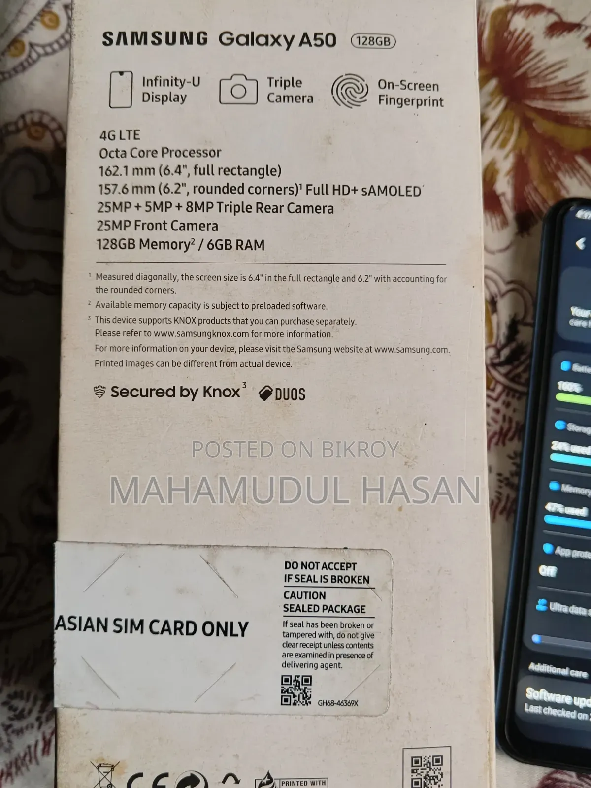 Samsung Galaxy A50 128 GB Blue