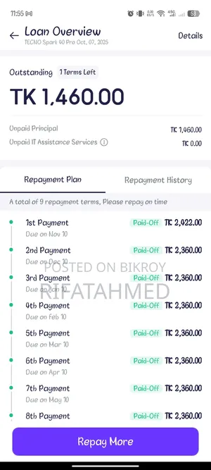 টেকনো স্পার্ক ৪০ প্রো ১২৮ জিবি