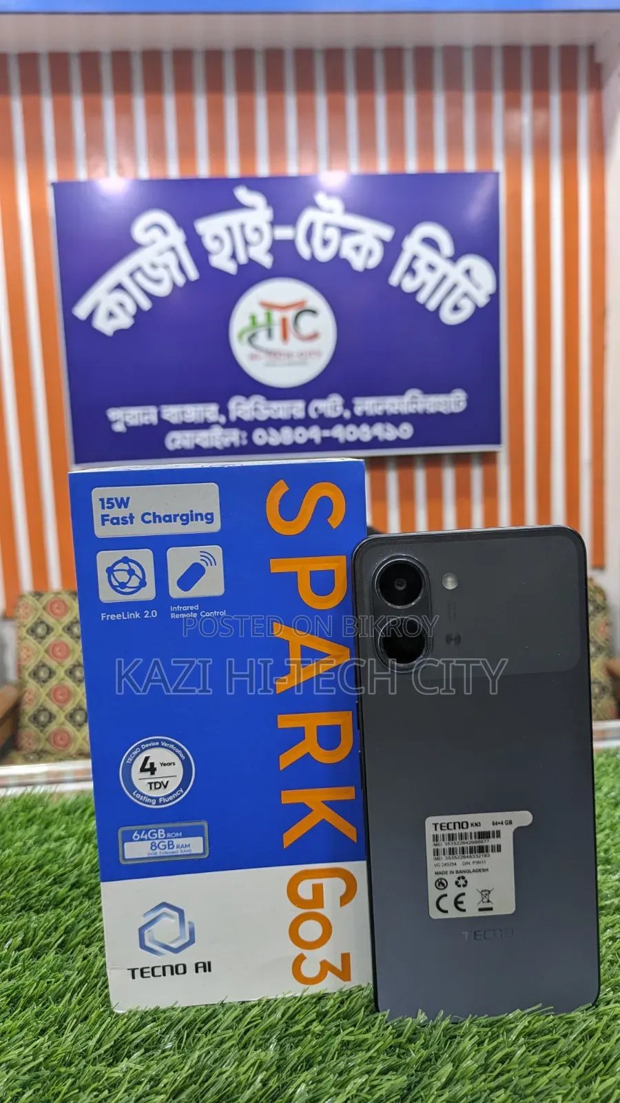 New Tecno Spark Go 3 64 GB Black