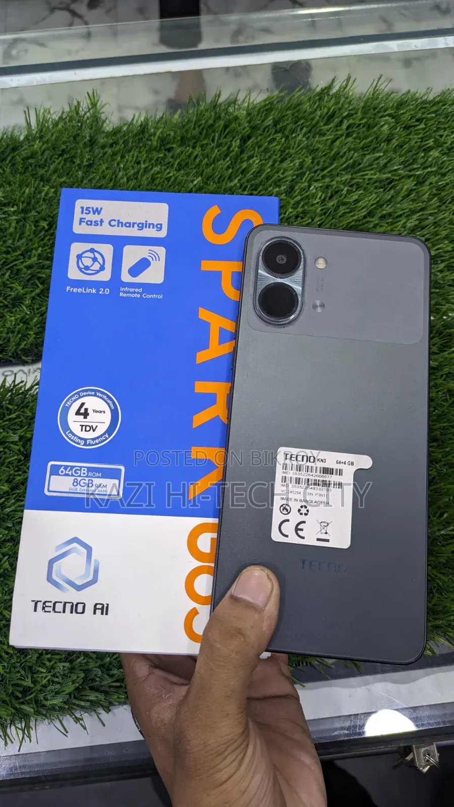 New Tecno Spark Go 3 64 GB Black
