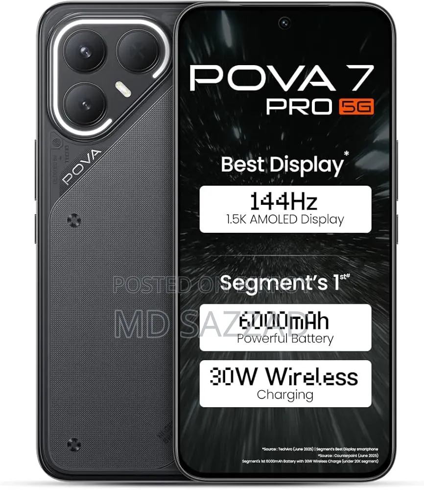 Tecno Pova 7 Pro 5G 256 GB Black