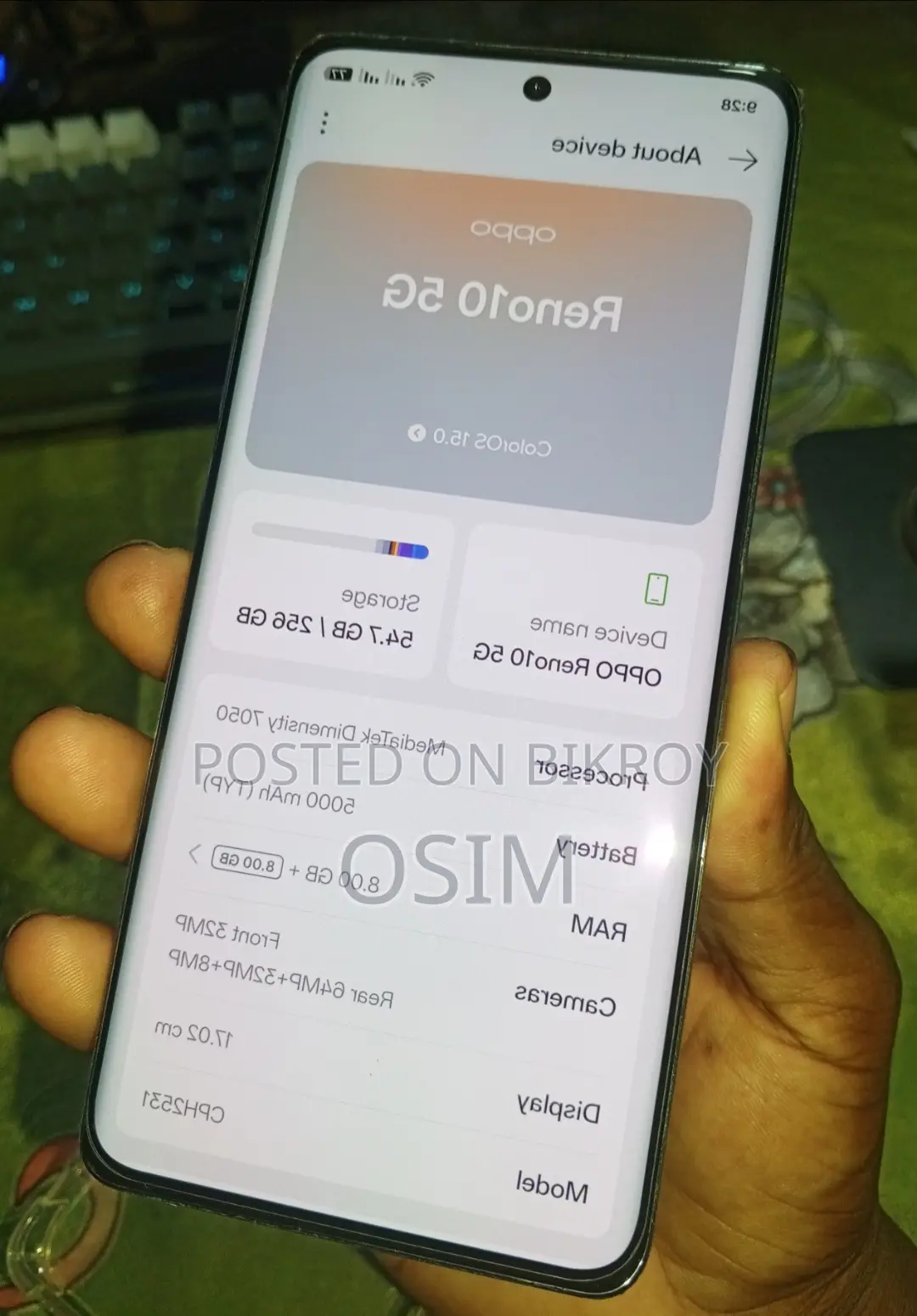 Oppo Reno 10 5G 256 GB Blue