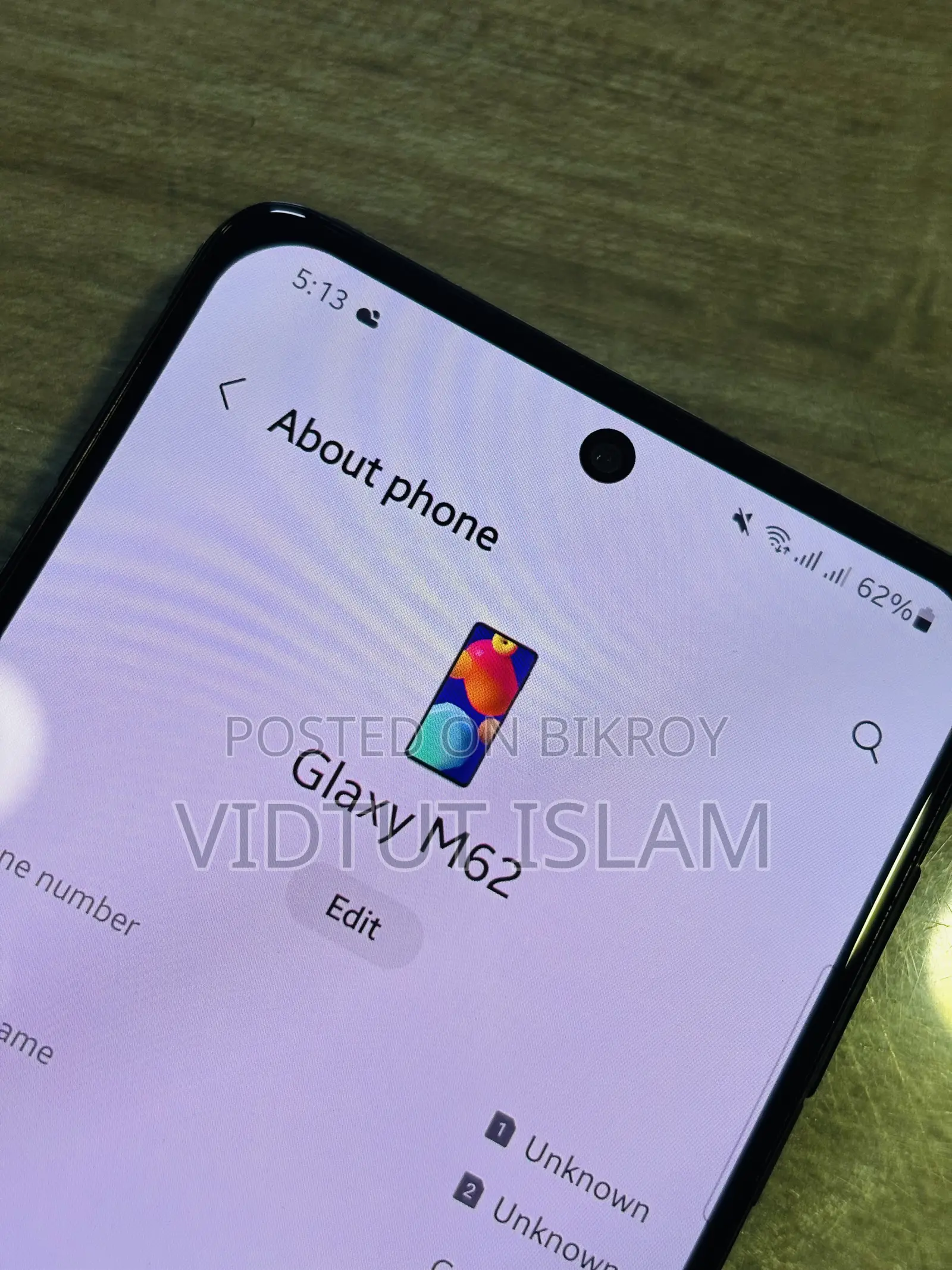 Samsung Galaxy M62 128 GB Black