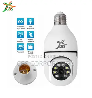 CBS 2mp Hd Single Lens Bulb Smart Wifi Ip Camera