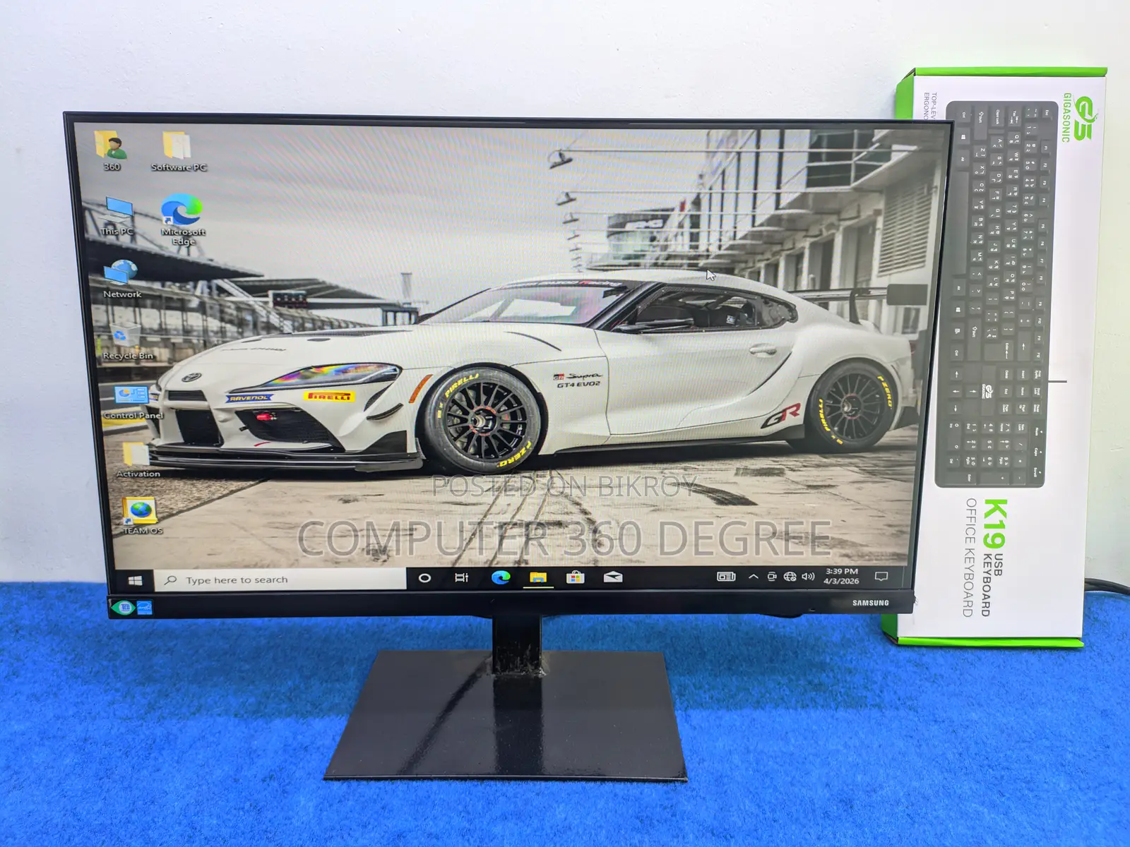 খুDell / P2219h Inch ২২ ইঞ্চি Borderless মনিটর