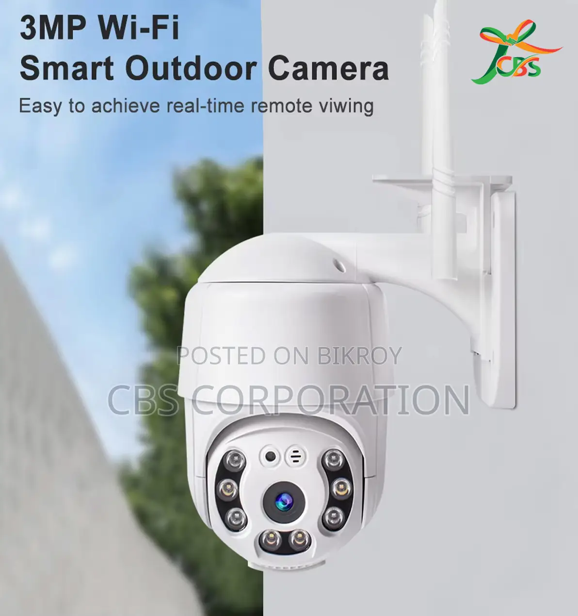 Full HD V380 Pro 2MP Wi-Fi+LAN IP66 (PTZ) Surveillance Camera