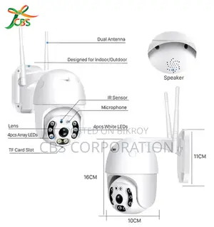 Full HD V380 Pro 2MP Wi-Fi+LAN IP66 (PTZ) Surveillance Camera