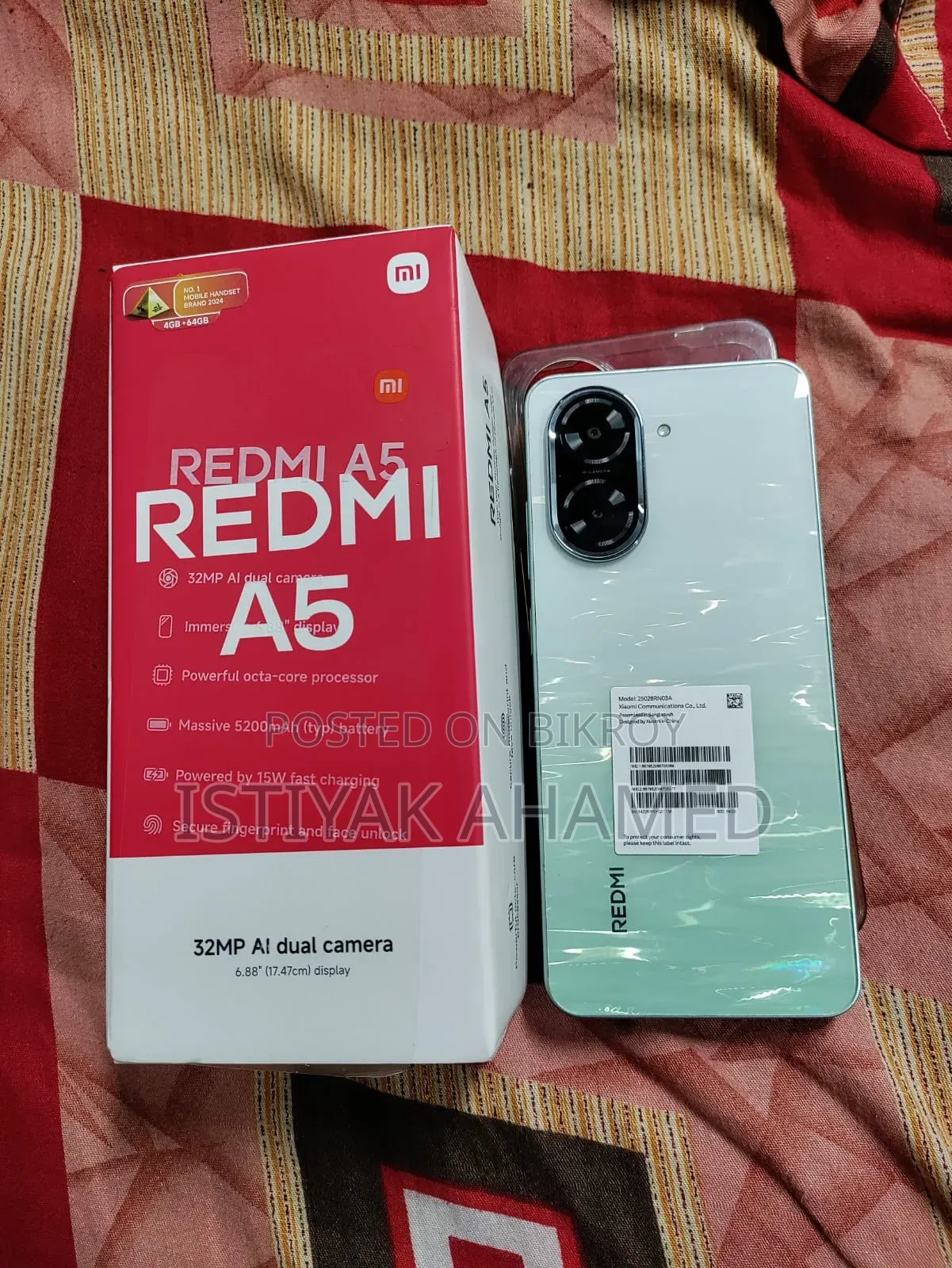 New Xiaomi Redmi A5 4G 64 GB Green