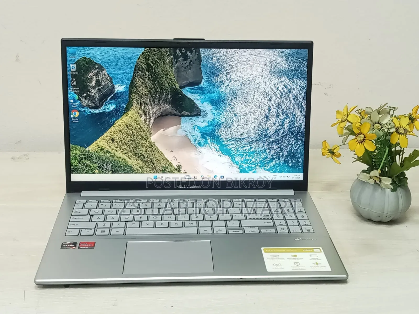 Laptop Asus Vivobook 16 8GB AMD Ryzen 5 SSD 512GB