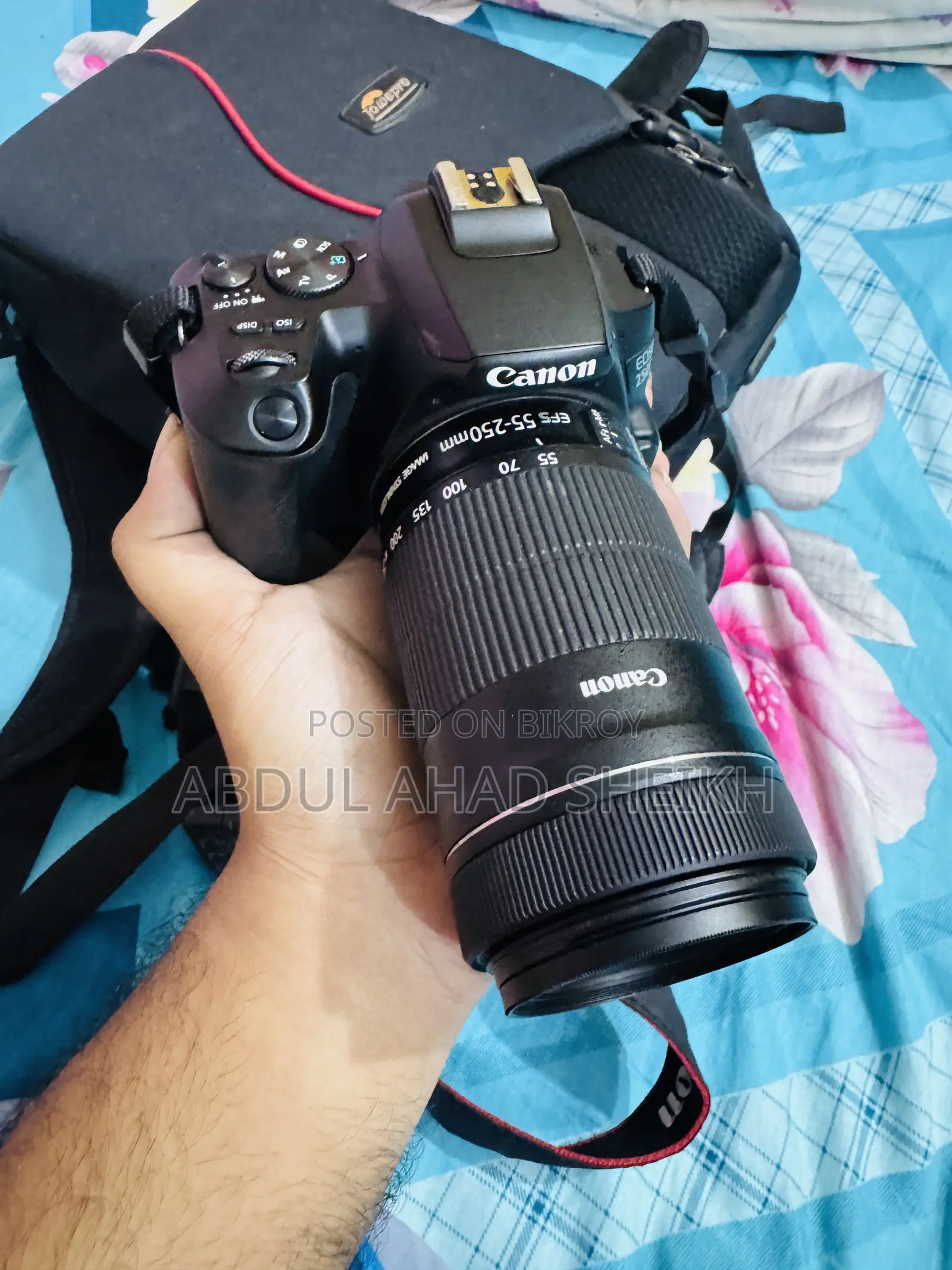 Canon Eos 250d + 55-250mm Zoom Lens for Sale