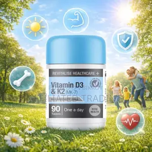Revitalise Healthcare+ Vitamin D3 (Mk-7) 90 Tablets - Made in Uk
