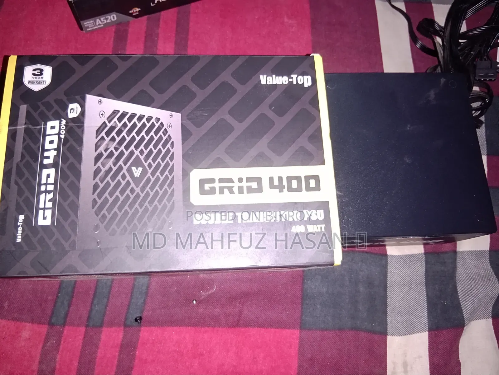 Motherboard, RAM, SSD, Power Supply