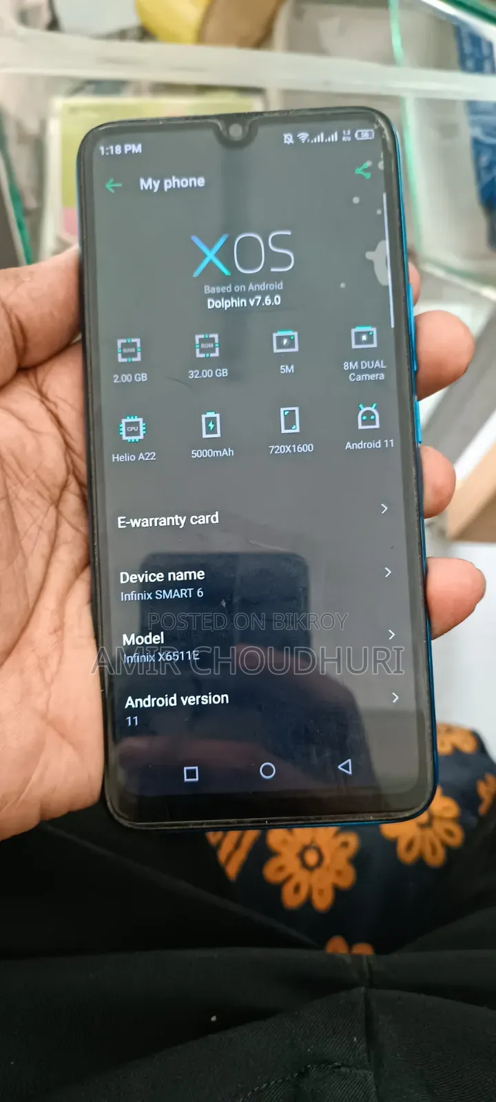 Infinix Smart 6 32 GB Blue