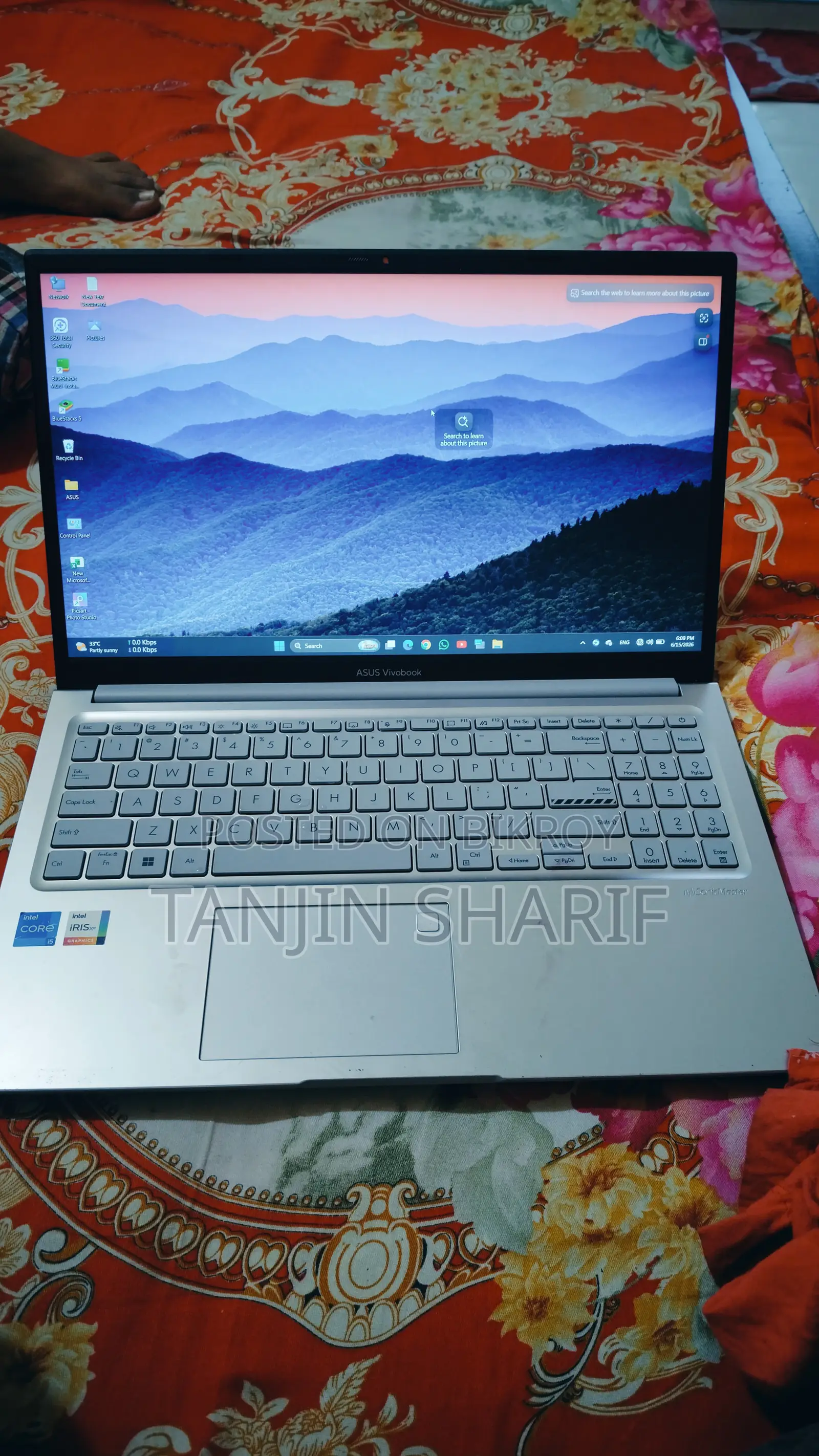 Laptop Asus VivoBook S15 S530UN 8GB Intel Core i5 HDD 512GB