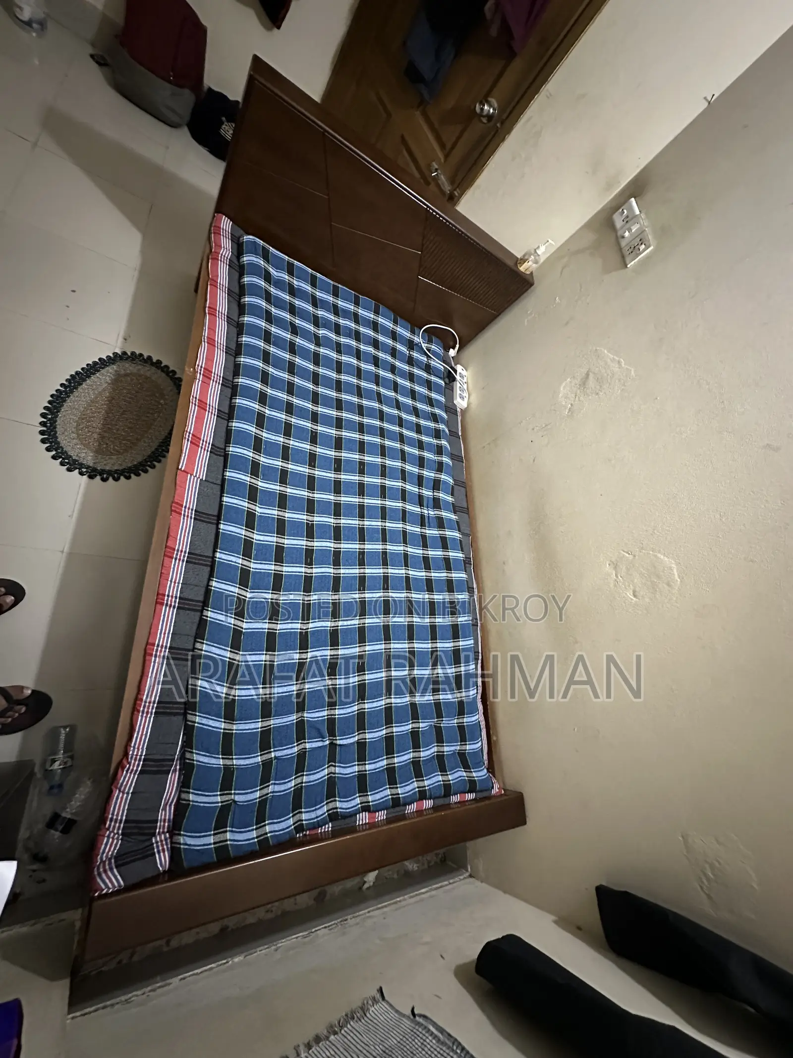 Double Bed with Mattress For Sale