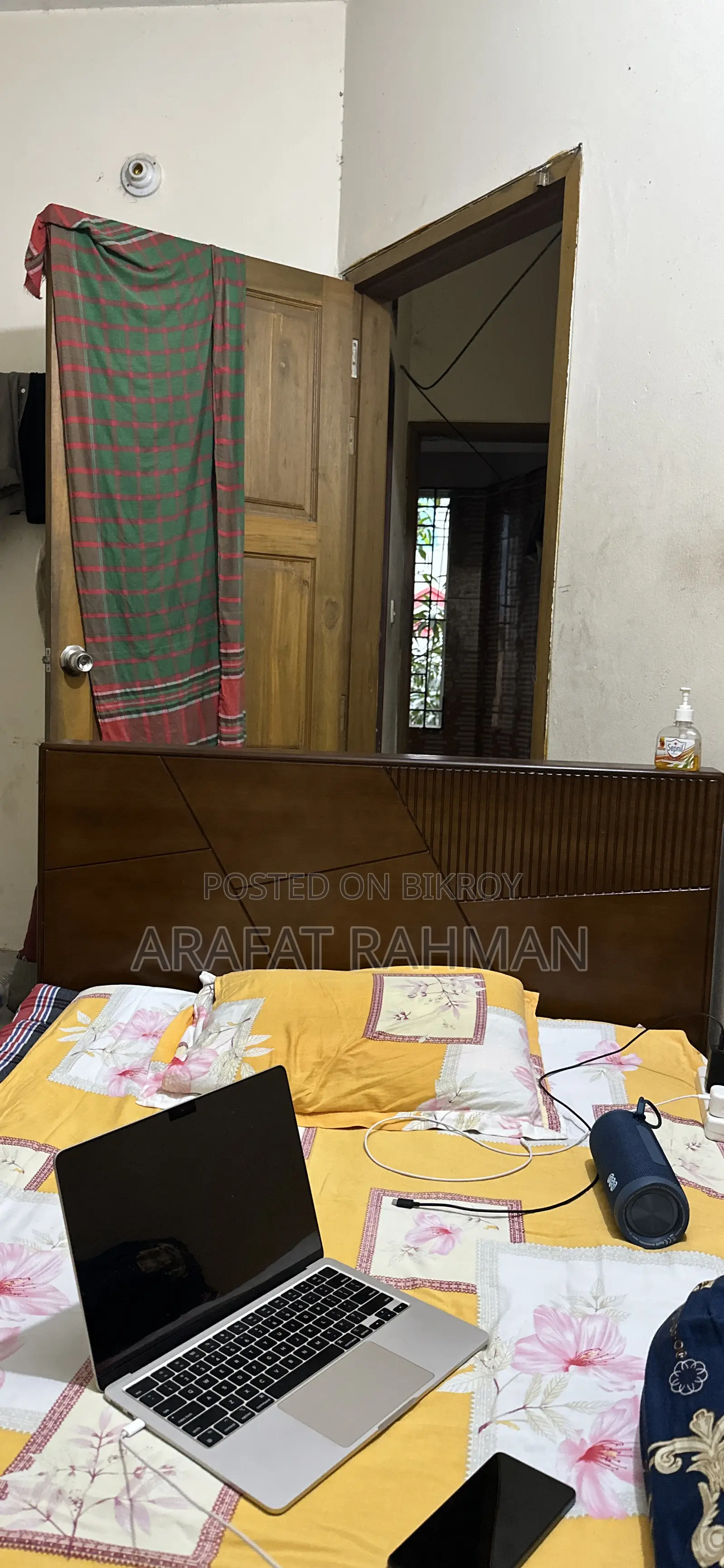 Double Bed with Mattress For Sale