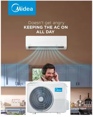 Midea 1.5 Ton Inverter Ac Hot Cool 12 Years Warranty Emi Available