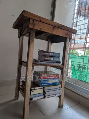 Handmade Wooden Study Table with Shelf