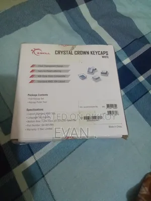 (Brand New) Crystal Crown Keycaps Set for Mechanical Keyboards