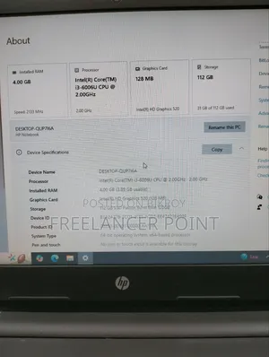 Laptop HP 14-Dq1025cl 4GB Intel Core I3 SSD 128GB