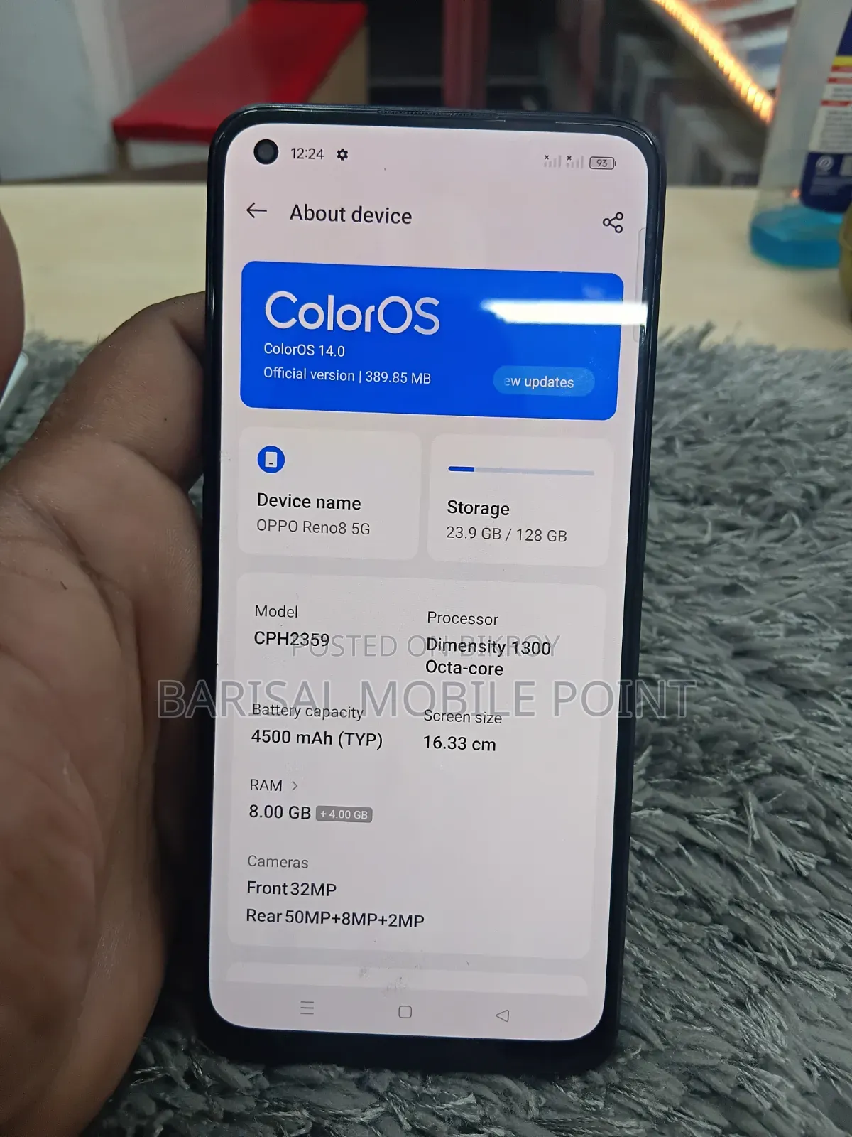Oppo Reno8 5G 128 GB Blue