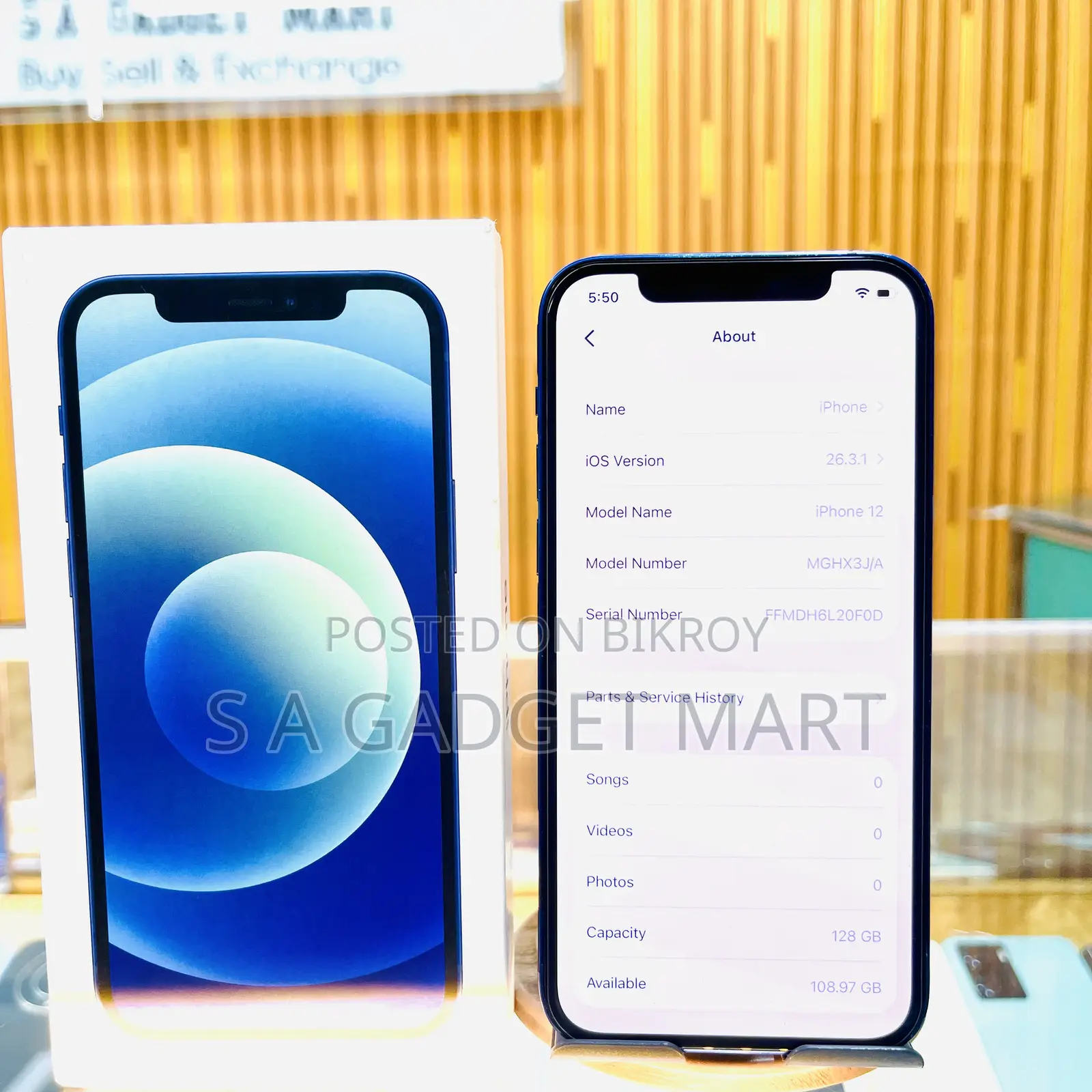 অ্যাপল আইফোন ১২ ১২৮ জিবি ব্লু