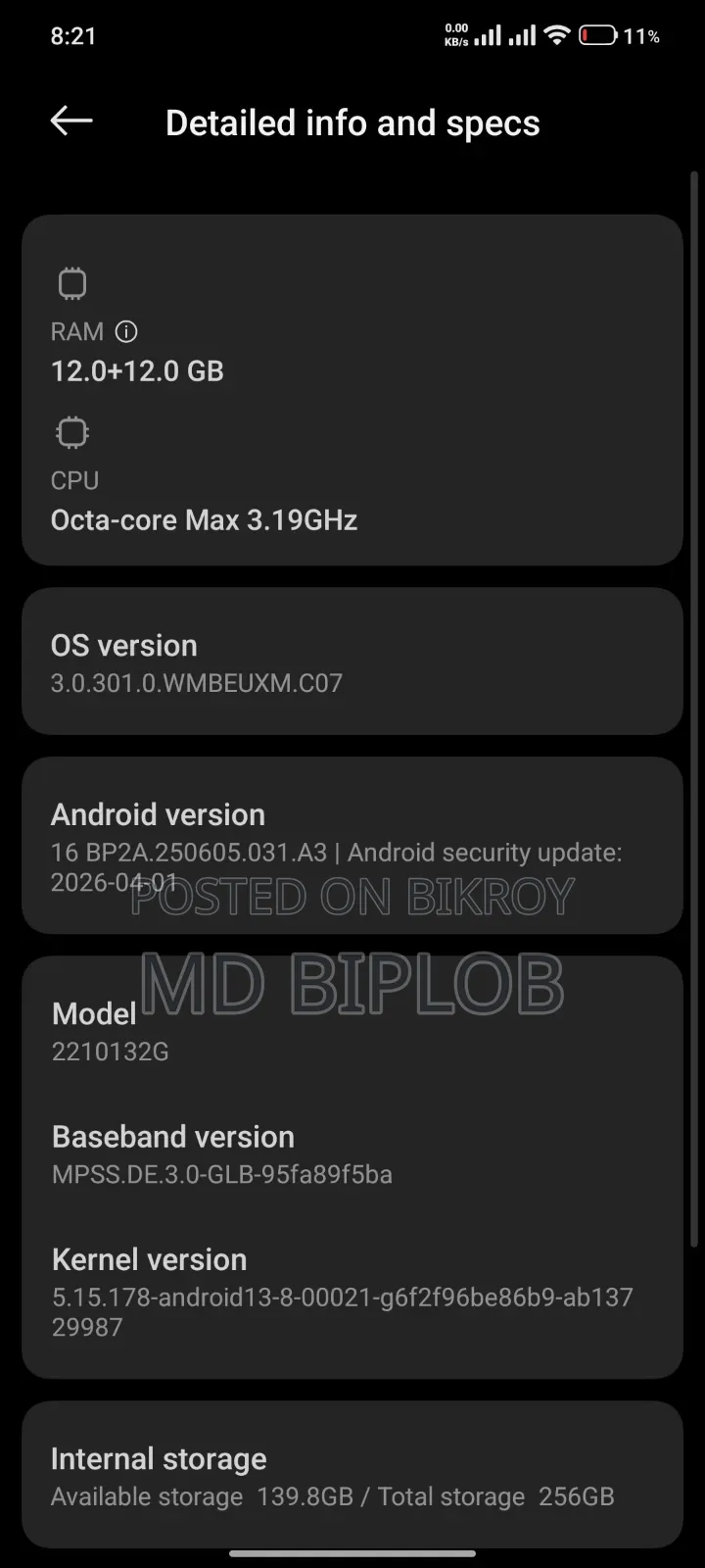 Xiaomi 13 Pro 256 GB Black