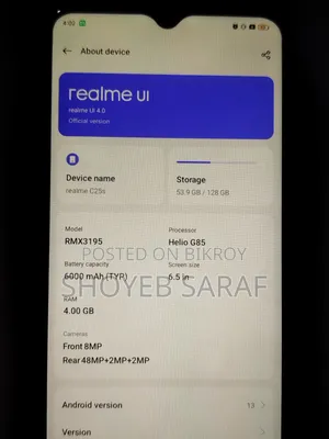 Realme C25Y 128 GB Gray