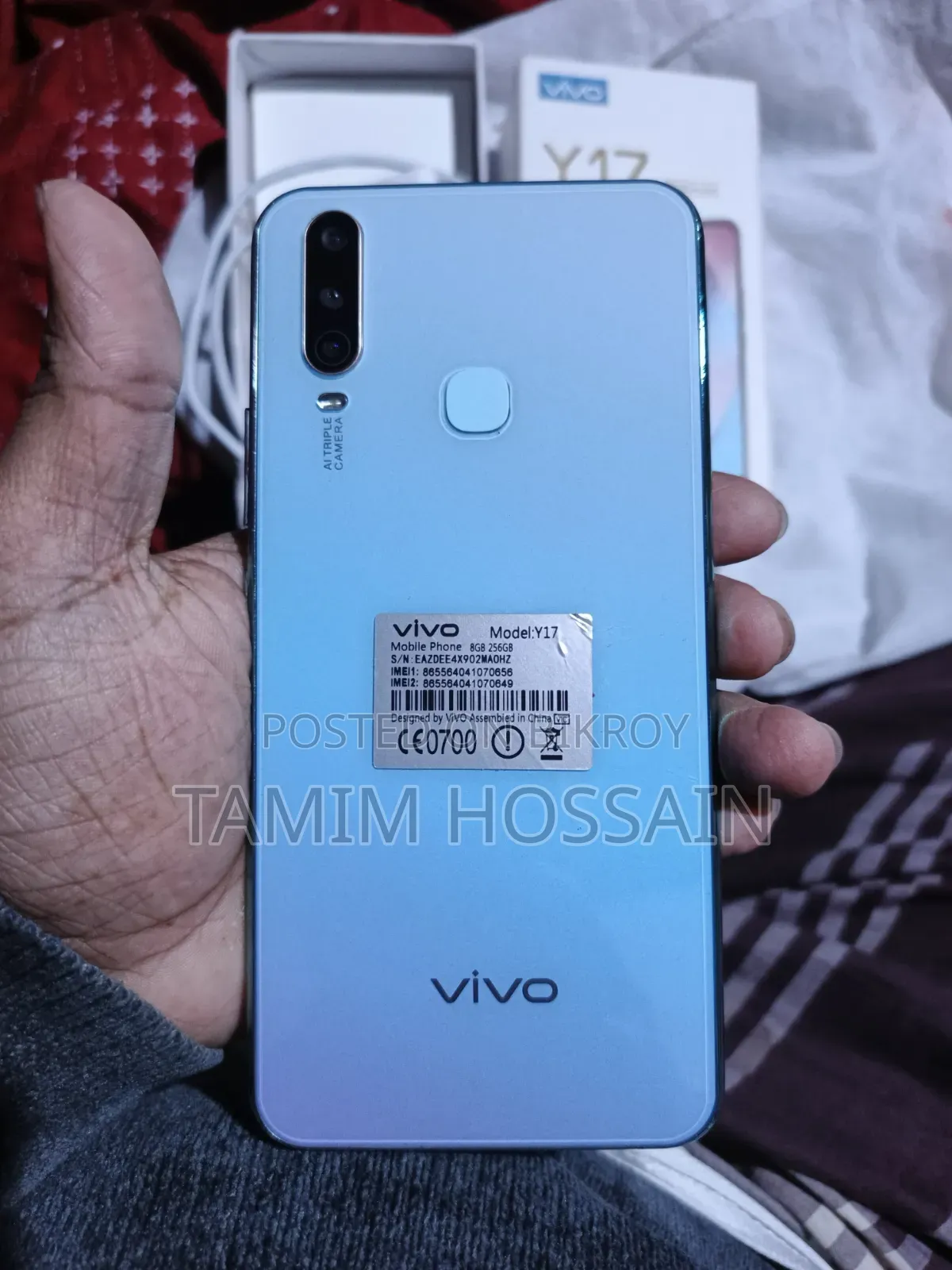 Vivo Y17 256 GB Blue