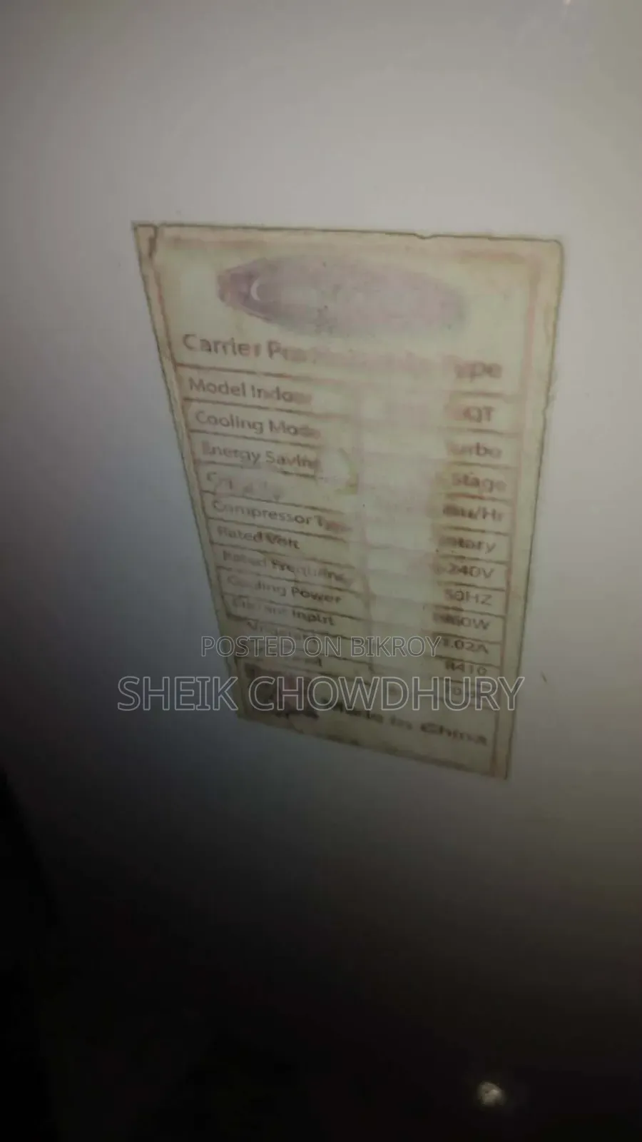 Carrier Probable AC
