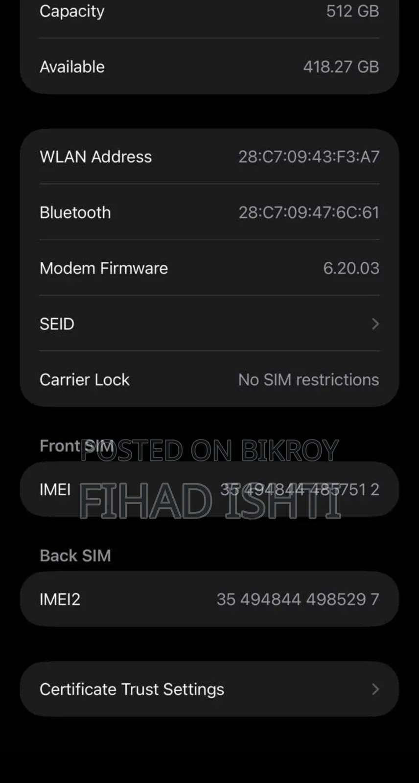 Apple iPhone 12 Pro Max 512 GB Gold