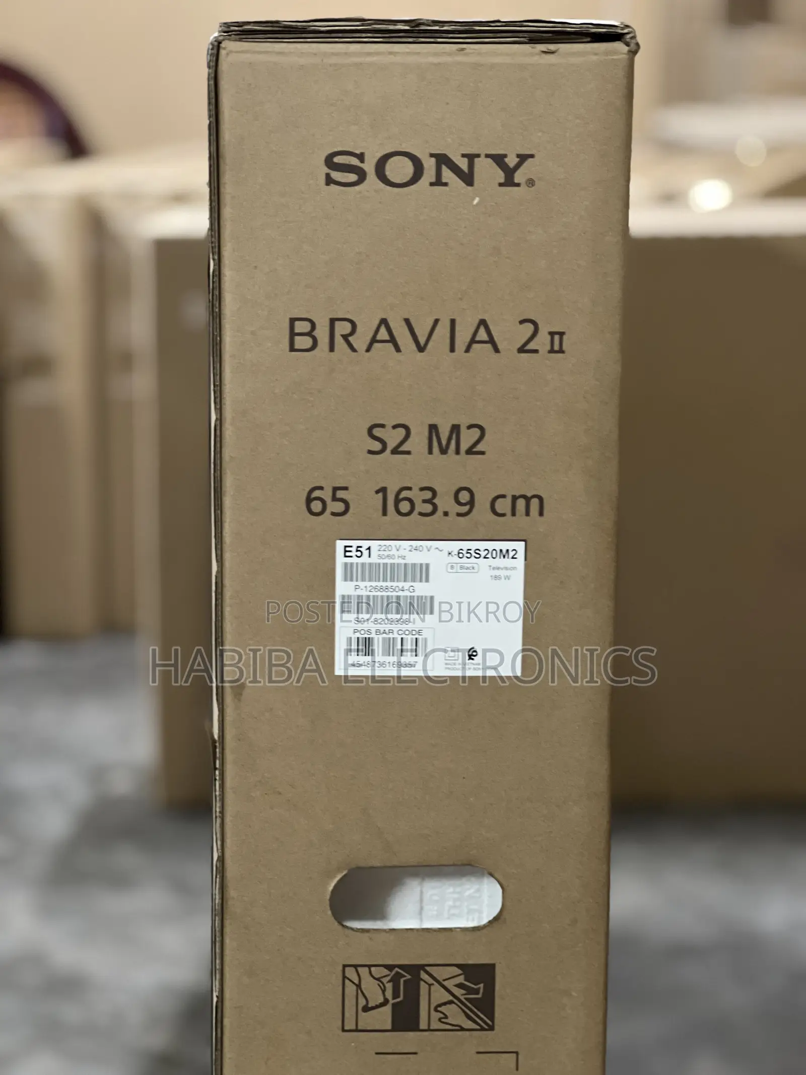 Sony Bravia 2 M2 65" Google Android HDR LED TV 65S20M2