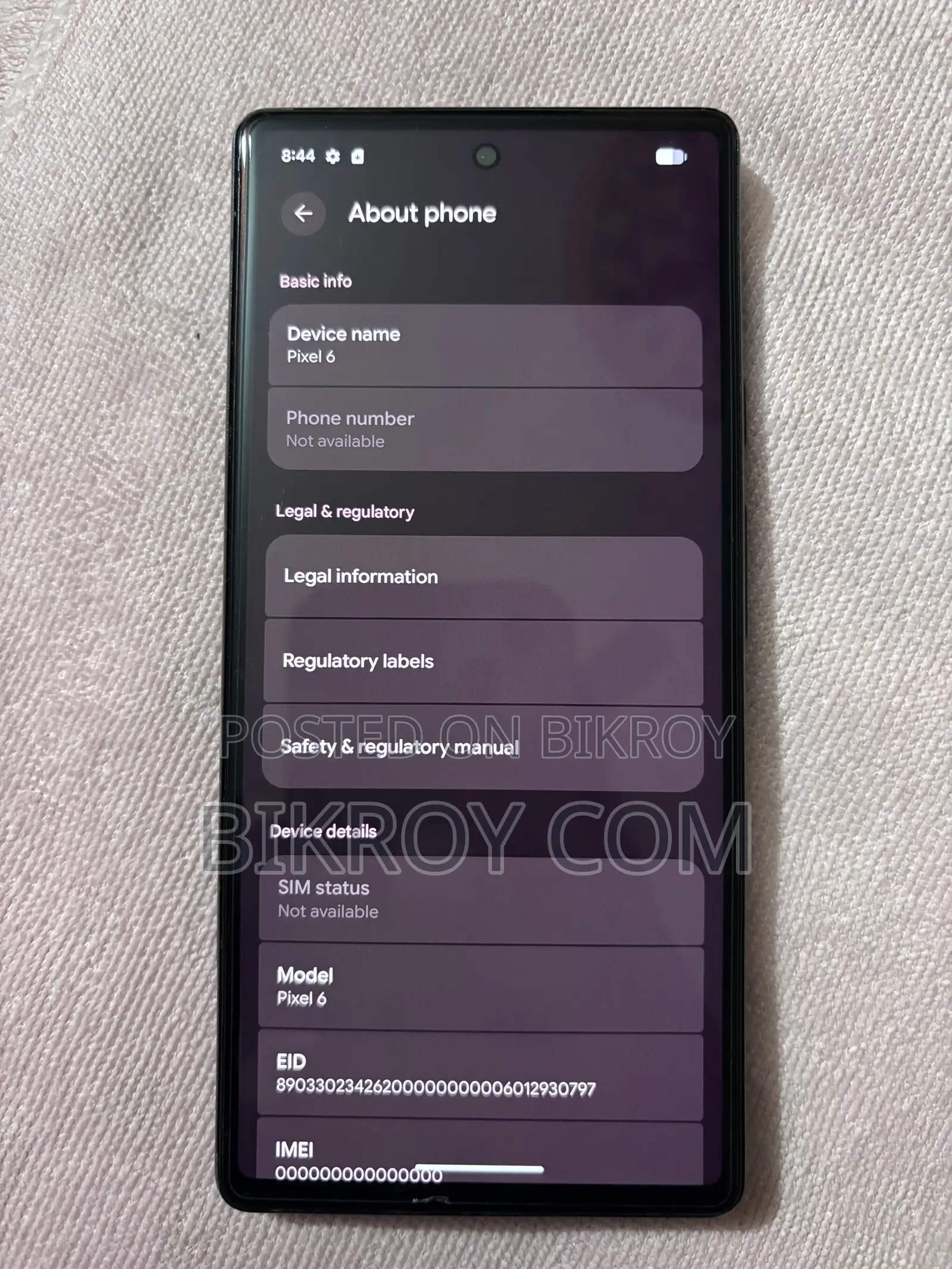 Google Pixel 6 128 GB Black