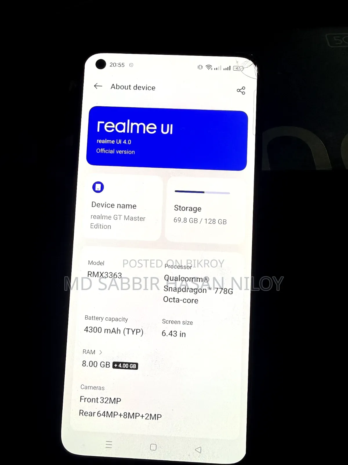 Realme GT Master Edition 128 GB Black