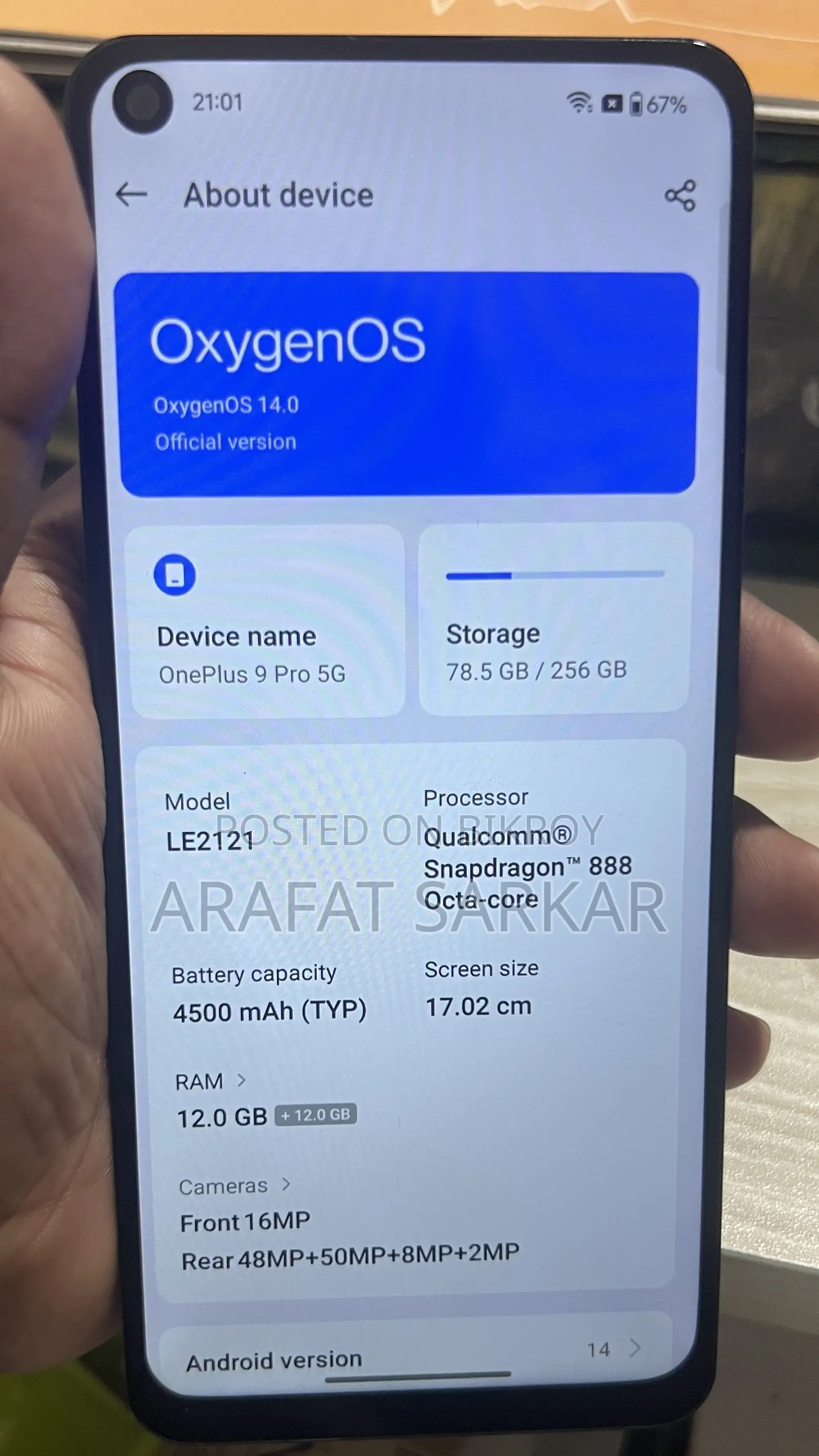 OnePlus 9 Pro 256 GB Blue