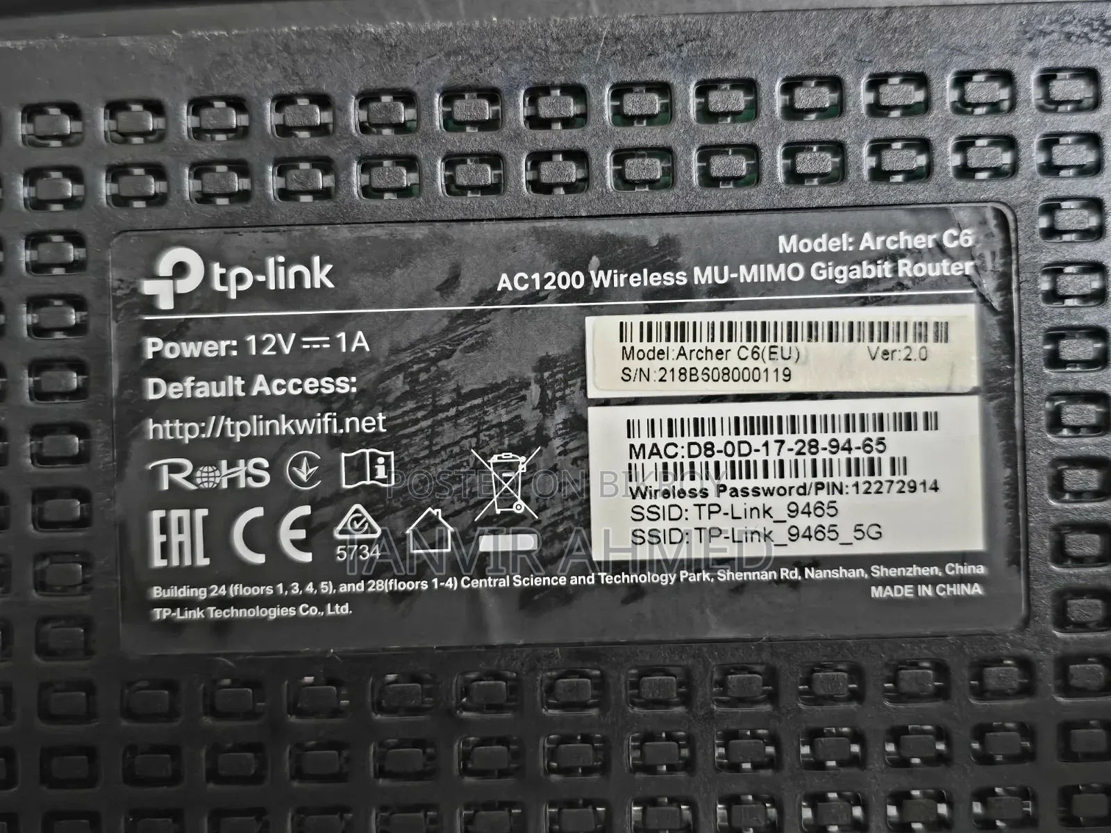 Tp-Link Archer C6 V2 Ac1200 MBPS Gigabit Dual-Band