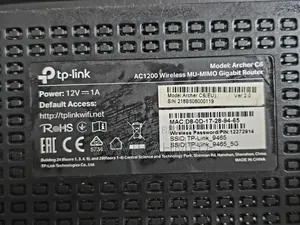 Tp-Link Archer C6 V2 Ac1200 MBPS Gigabit Dual-Band