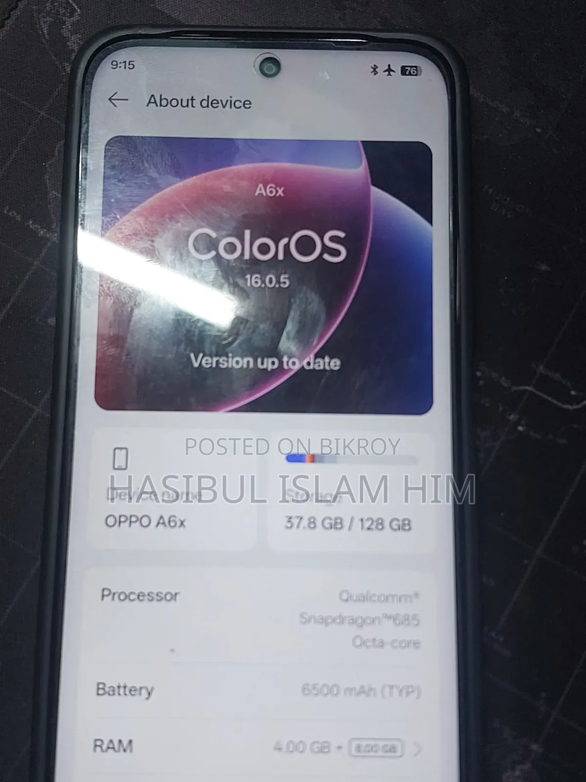 Oppo A6x 128 GB Blue