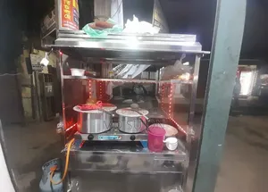 ফুড কার্ট ফুল স্টেইনলেস স্টিল ফ্রেশ কন্ডিশন