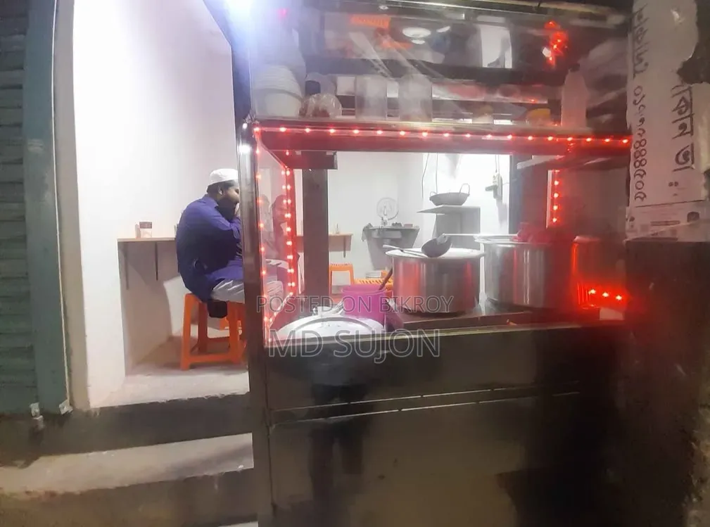 ফুড কার্ট ফুল স্টেইনলেস স্টিল ফ্রেশ কন্ডিশন