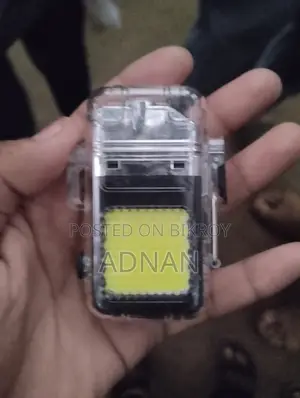 Transparent Waterproof Arc Lighter With COB Flashlight (Brand New)